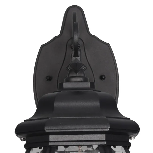 LANTERNA ESTERNA DISCESA E27 IP44 NERA ELOWEN