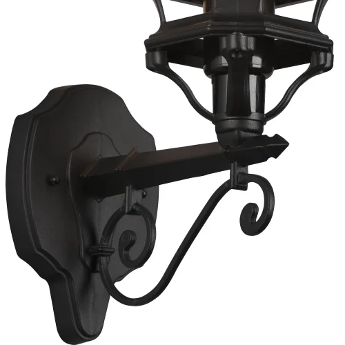 APPLIQUE ESTERNO ASCENDENTE E27 IP44 NERO ELOWEN