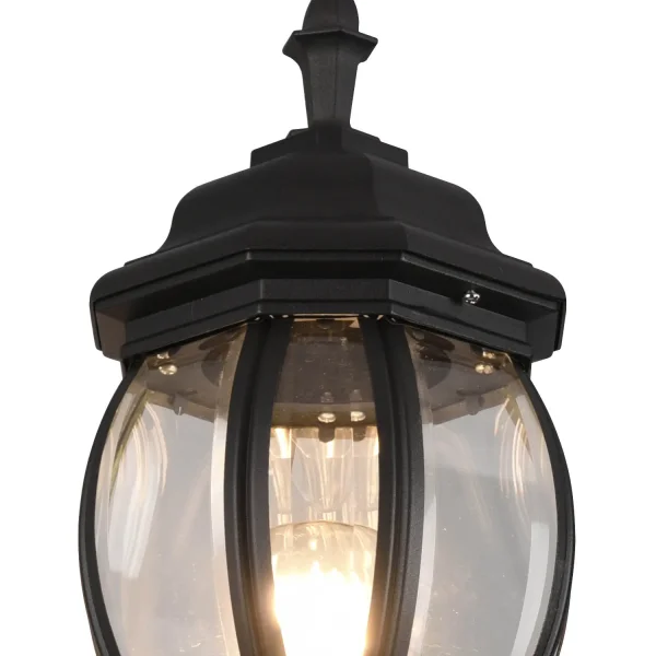 APPLIQUE ESTERNO ASCENDENTE E27 IP44 NERO ELOWEN