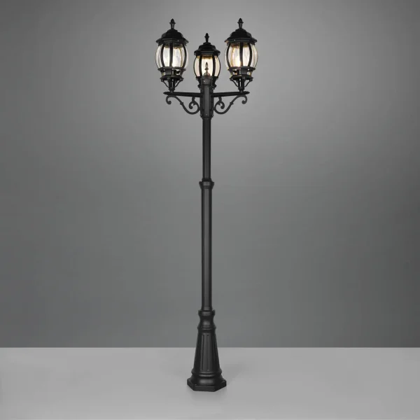 LANTERNA DA ESTERNO E27 IP44 200CM NERO ELOWEN