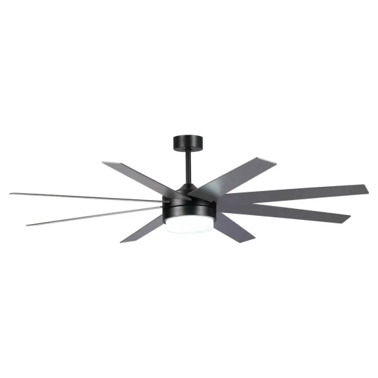 VENTILATORE DA SOFFITTO LED 24W REGOLABILE 8 PALE MOTORE DC SOLEI