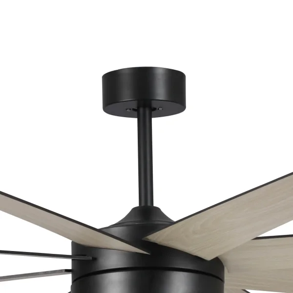VENTILATORE DA SOFFITTO LED 24W REGOLABILE 8 PALE MOTORE DC SOLEI