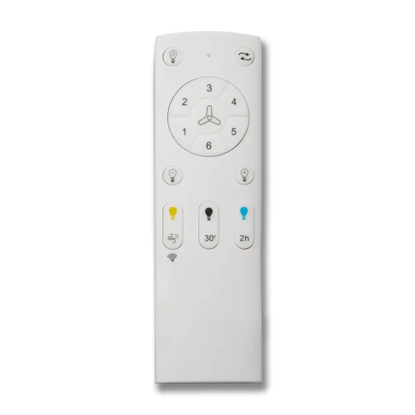 VENTILATORE DA SOFFITTO LED 24W REGOLABILE 8 PALE MOTORE DC SOLEI