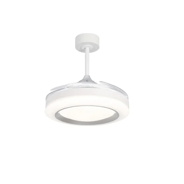 VENTILATORE DA SOFFITTO LED 35W REGOLABILE 4 PALE PIEGHEVOLI MOTORE DC ODENSE VENTILATORE DA SOFFITTO LED 35W REGOLABILE 4 PALE PIEGHEVOLI MOTORE DC ODENSE