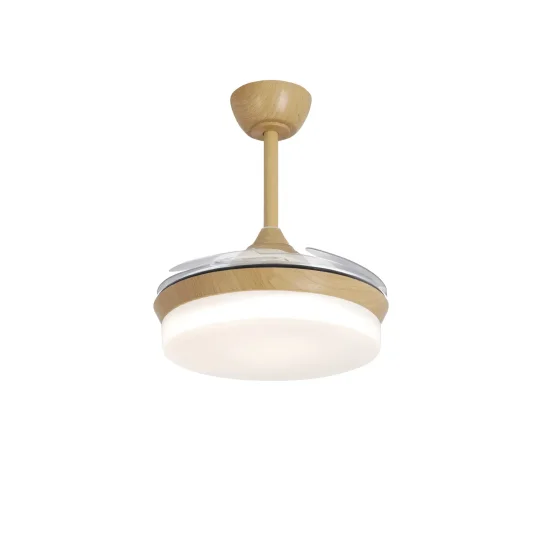 VENTILATORE DA SOFFITTO LED 24W REGOLABILE LEGNO 4 PALE PIEGHEVOLI GERALDTON 2