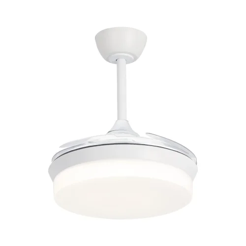 VENTILATORE DA SOFFITTO LED 24W REGOLABILE BIANCO 4 PALE PIEGHEVOLI GERALDTON