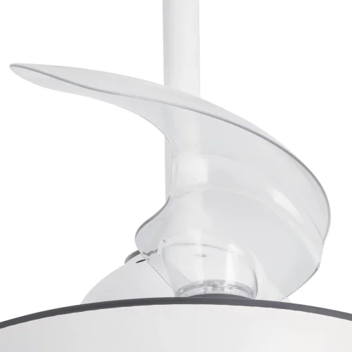VENTILATORE DA SOFFITTO LED 24W REGOLABILE BIANCO 4 PALE PIEGHEVOLI GERALDTON