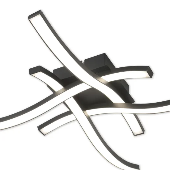 PLAFONIERA LED 22 W 4000K NERO EVANDER 2