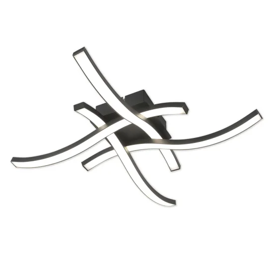 PLAFONIERA LED 22 W 4000K NERO EVANDER