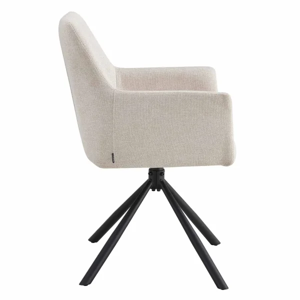 POLTRONA GIREVOLE IMBOTTITA SABBIA FABRIZIO