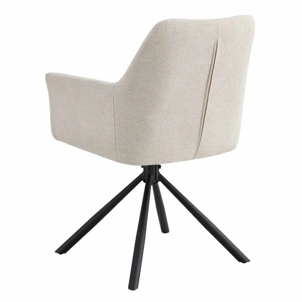 POLTRONA GIREVOLE IMBOTTITA SABBIA FABRIZIO