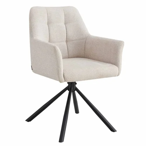 POLTRONA GIREVOLE IMBOTTITA SABBIA FABRIZIO