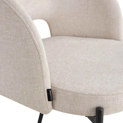 POLTRONA RIVESTITA SABBIA CLOTILDE