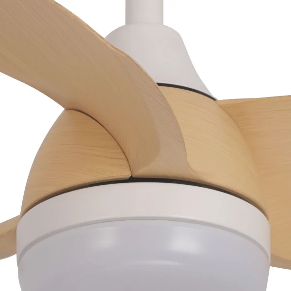 VENTILATORE DA SOFFITTO LED 17W REGOLABILE MOTORE DC LEGNO CHIARO SIERRA