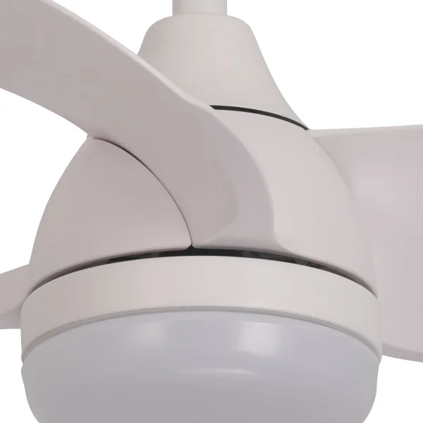 VENTILATORE DA SOFFITTO LED 17W REGOLABILE MOTORE DC BIANCO SIERRA