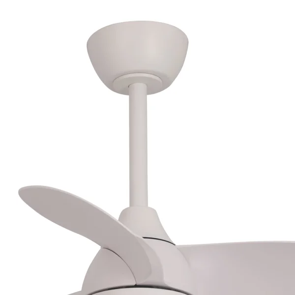 VENTILATORE DA SOFFITTO LED 17W REGOLABILE MOTORE DC BIANCO SIERRA