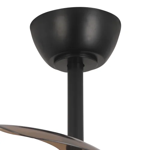 VENTILATORE DA SOFFITTO CON LUCE LED 24W REGOLABILE MOTORE DC NERO CASCADE