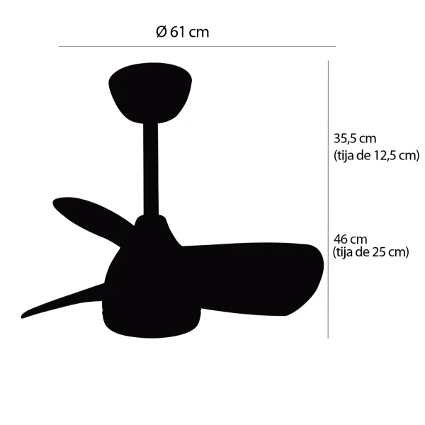 VENTILATORE DA SOFFITTO LED 17W REGOLABILE MOTORE DC LEGNO CHIARO SIERRA
