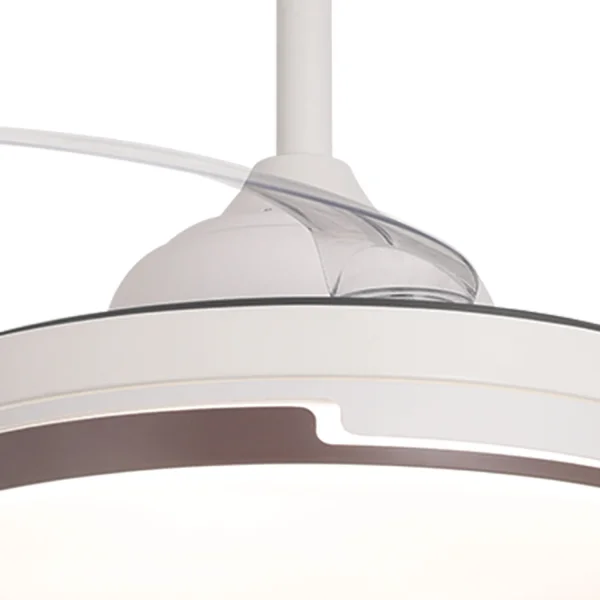 VENTILATORE DA SOFFITTO LED 38W REGOLABILE 4 PALE PIEGHEVOLI SKYLER