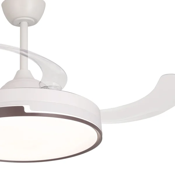 Ventilatore da Soffitto LED 48W Regolabile con 4 Pale Pieghevoli Skyler | Lúzete Ventilatore da Soffitto LED 48W Regolabile con 4 Pale Pieghevoli Skyler | Lúzete