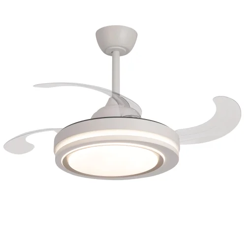 VENTILATORE A SOFFITTO LED 38W REGOLABILE 4 PALE PIEGHEVOLI HANOI