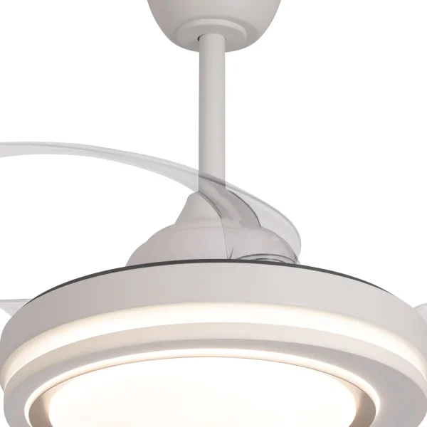 VENTILATORE A SOFFITTO LED 38W REGOLABILE 4 PALE PIEGHEVOLI HANOI VENTILATORE A SOFFITTO LED 38W REGOLABILE 4 PALE PIEGHEVOLI HANOI