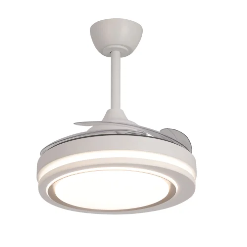 VENTILATORE A SOFFITTO LED 38W REGOLABILE 4 PALE PIEGHEVOLI HANOI