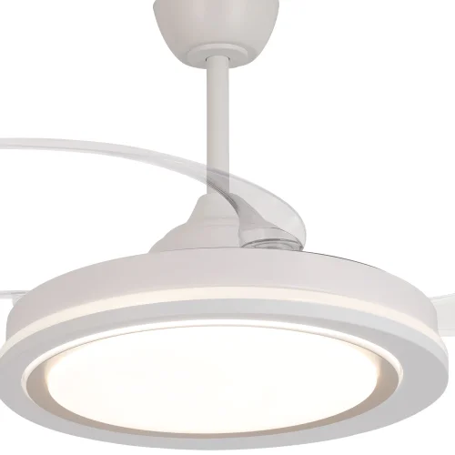 VENTILATORE DA SOFFITTO LED 48W REGOLABILE 4 PALE PIEGHEVOLI HANOI
