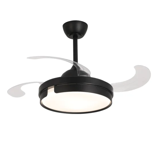 VENTILATORE DA SOFFITTO LED 38W REGOLABILE 4 PALE PLIABILI NASHVILLE