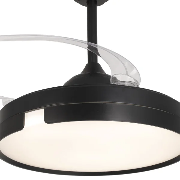 VENTILATORE DA SOFFITTO LED 48W REGOLABILE 4 PALE PIEGHEVOLI NASHVILLE