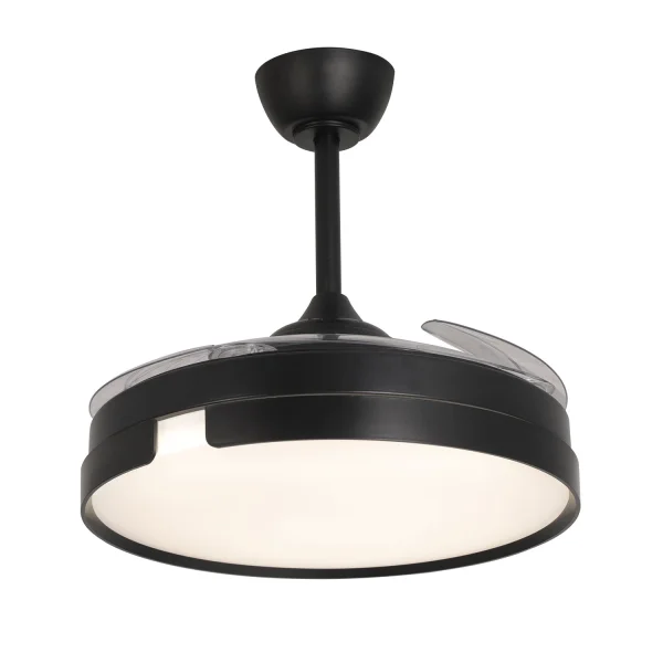 VENTILATORE DA SOFFITTO LED 48W REGOLABILE 4 PALE PIEGHEVOLI NASHVILLE