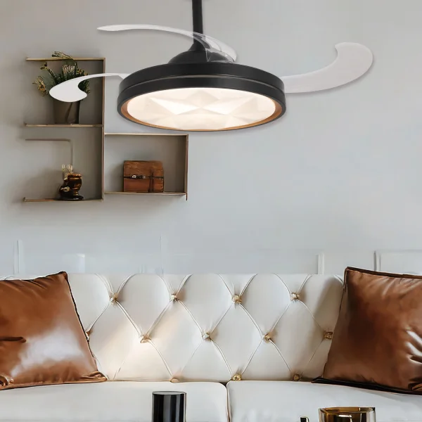 VENTILATORE DA SOFFITTO LED 38W REGOLABILE 4 PALE PIEGHEVOLI WELLINGTON VENTILATORE DA SOFFITTO LED 38W REGOLABILE 4 PALE PIEGHEVOLI WELLINGTON