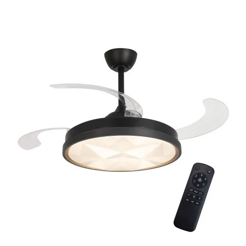 VENTILATORE DA SOFFITTO LED 48W REGOLABILE 4 PALE PIEGHEVOLI WELLINGTON