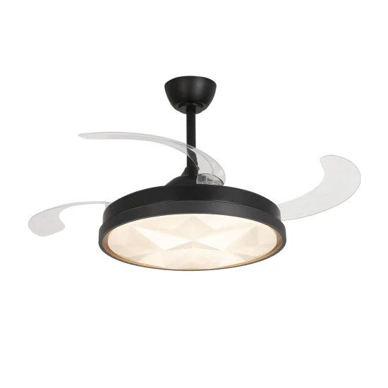 VENTILATORE DA SOFFITTO LED 48W REGOLABILE 4 PALE PIEGHEVOLI WELLINGTON