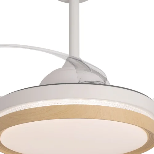 VENTILATORE DA SOFFITTO LED 38W REGOLABILE 4 PALE PIEGHEVOLI TUCSON