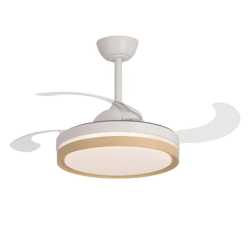 VENTILATORE DA SOFFITTO LED 38W REGOLABILE 4 PALE PIEGHEVOLI TUCSON