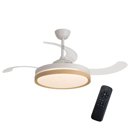 VENTILATORE A SOFFITTO LED 48W REGOLABILE 4 PALE PIEGHEVOLI TUCSON