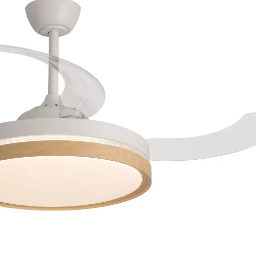 VENTILATORE A SOFFITTO LED 48W REGOLABILE 4 PALE PIEGHEVOLI TUCSON