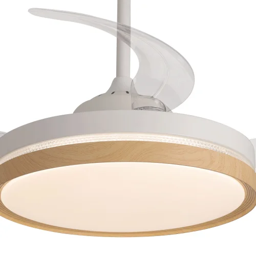 VENTILATORE A SOFFITTO LED 48W REGOLABILE 4 PALE PIEGHEVOLI TUCSON