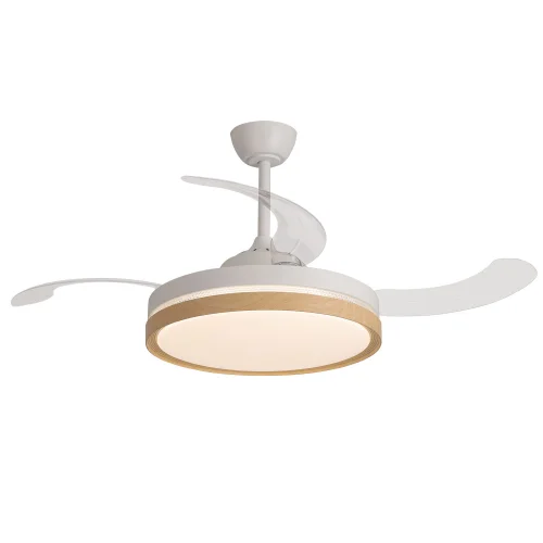 VENTILATORE A SOFFITTO LED 48W REGOLABILE 4 PALE PIEGHEVOLI TUCSON
