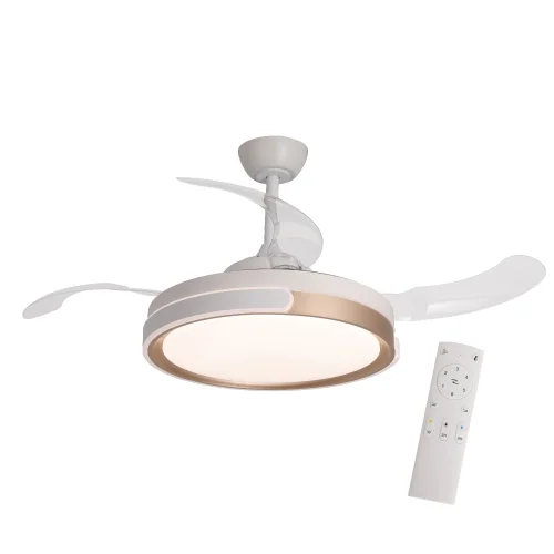 VENTILATORE DA SOFFITTO LED 35W REGOLABILE 4 PALE RETRACTILI BURLINGTON