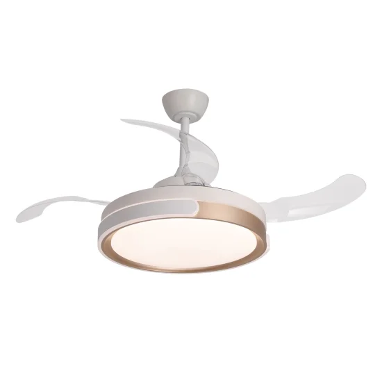 VENTILATORE DA SOFFITTO LED 35W REGOLABILE 4 PALE RETRACTILI BURLINGTON
