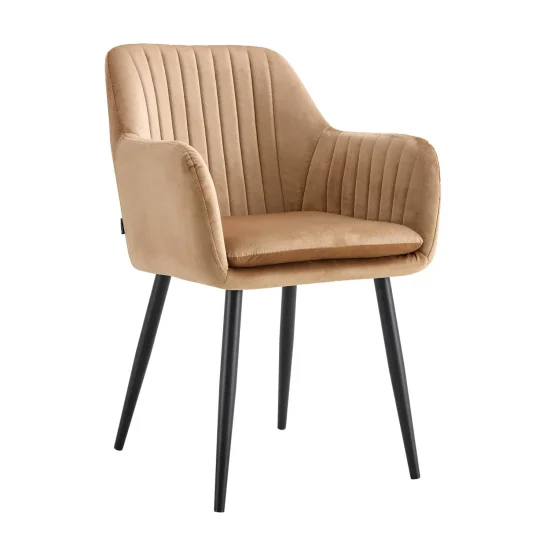 POLTRONA BORIS SABBIA GAMBE NERE