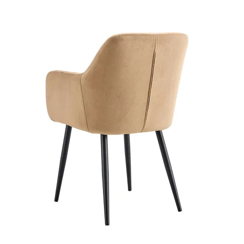 POLTRONA BORIS SABBIA GAMBE NERE