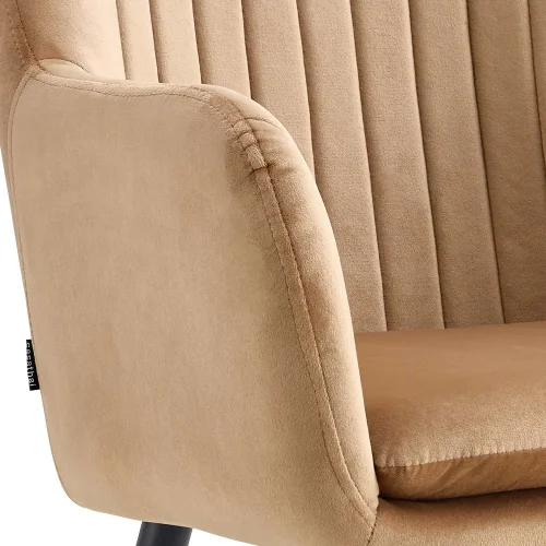 POLTRONA BORIS SABBIA GAMBE NERE