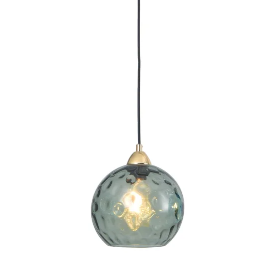 LAMPADARIO SOSPESO 1 LUCE CON PARALUME FUMÉ NERIUM