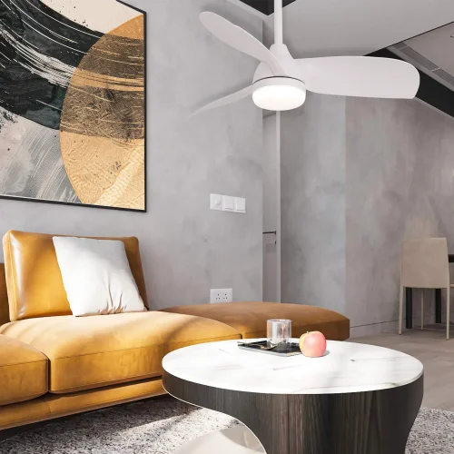 VENTILATORE DA SOFFITTO CON LUCE MOTORE DC SIERRA BIANCO Ø 91,4 CM