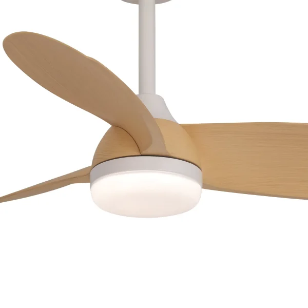 VENTILATORE DA SOFFITTO CON LUCE MOTORE DC SIERRA COLORE LEGNO CHIARO Ø 91,4 CM VENTILATORE DA SOFFITTO CON LUCE MOTORE DC SIERRA COLORE LEGNO CHIARO Ø 91,4 CM