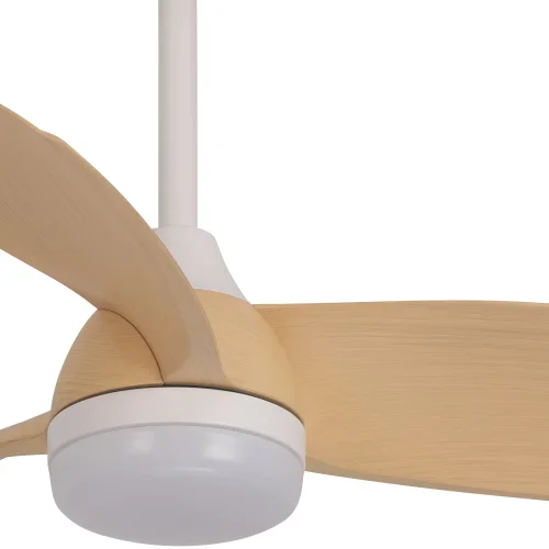 VENTILATORE DA SOFFITTO CON LUCE MOTORE DC SIERRA COLORE LEGNO CHIARO Ø 91,4 CM