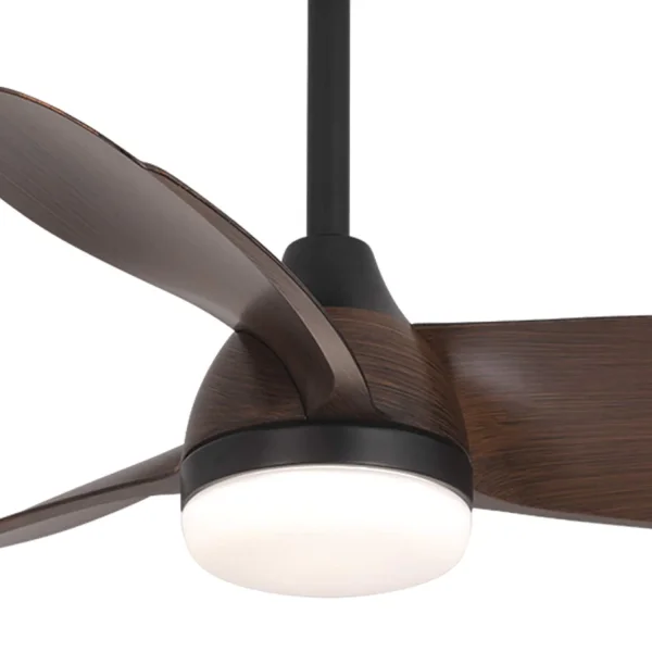 VENTILATORE DA SOFFITTO CON LUCE MOTORE DC SIERRA COLORE NOCE Ø 91,4 CM